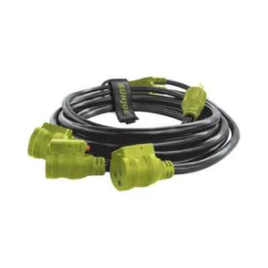 Cable de alimentación de toma de corriente Sun Joe Generator Serie 3 | SJG-EXT2510-3WAY (Reacondicionado) - Imagen 1 de 3