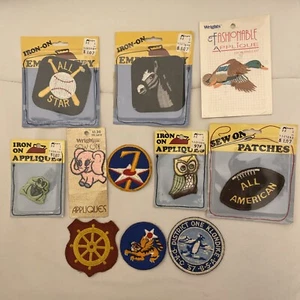 Vintage 50er 60er Aufnäher Lot Militär Eule Frosch Gänse Pfadfinder Elefant selten! - Bild 1 von 21