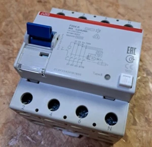 ABB F204B 80A 0,03A FI-Schutzschalter Typ-B 80A 30mA allstrom 2CSF204501R1800 - Bild 1 von 6