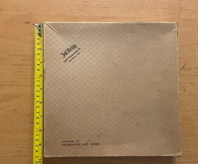 LotLinen Embroidered  Placemats & Napkins, Original Package Montreal Canada 1920 - Image 1 of 4