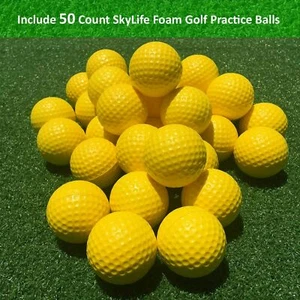 SkyLife Golf Practice Balls(Yellow 50pcs), Soft Golf Foam Balls - Picture 1 of 1