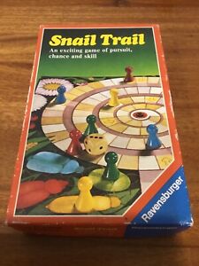 SNAIL TRAIL by Ravensburger. RARE, Vintage 1982 Complete board game. 2-4 players