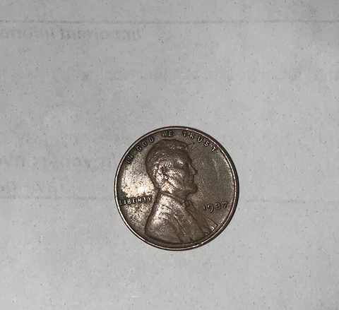 us coins 1937 Rare Lincoln penny Cover