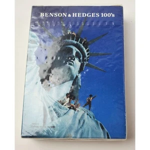 Vtg Tobacciana Benson & Hedges 100's Playing Cards Poker Size Sealed Liberty - Imagen 1 de 8