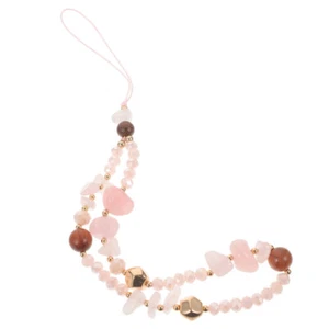 Phone Charm Beaded Phone Lanyard Strap Cute Beads Phone Chain Lanyard Wrist - Zdjęcie 1 z 12