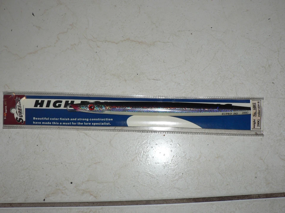 Nuevo Señuelo de Pesca Surebait Mar Profundo Agua Salada Alta Potencia Plantilla de Metal Negro 200g Foto 1 de 4