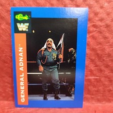 1991 Classic WWF WWE Superstars Blue  Border Card #34 General Adnan