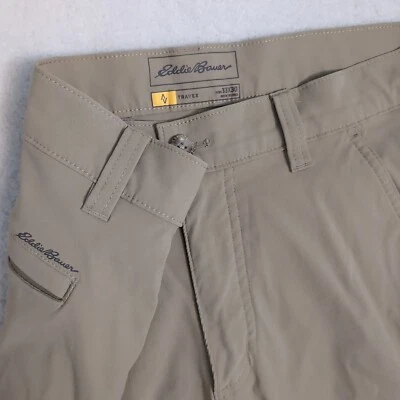 Eddie Bauer Men's Outdoor Hiking Travex Pants, Nylon/Spandex, SIze 33x30 Beige - Image 1 of 4