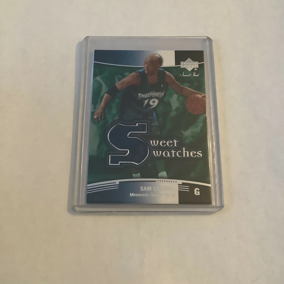 F100540  2004-05 Sweet Shot Swatches #SC Sam Cassell TIMBERWOLVES - Image 1 of 1