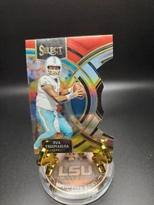 2023 Select Football Tua Tagovailoa Red & Yellow Die Cut Prizm Dolphins Premier - Picture 1 of 2