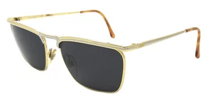 OCCHIALI DA SOLE UOMO DONNA SISLEY 158 601 - ORO E ARGENTO QUADRATO VINTAGE - Picture 1 of 5