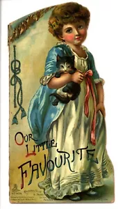 Libro infantil VICTORIANO Tuck circa 1895, NUESTRO PEQUEÑO FAVORITO, con forma 1456 - Imagen 1 de 9