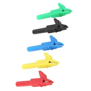 5Pcs 55mm Insulated Safety 4mm Banana Plug Test Clips - Picture 1 of 12