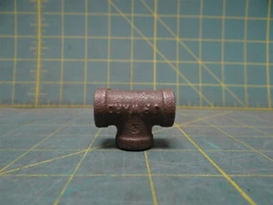 1/8" Tee Pipe Fitting Female NPT Steel Threaded Schedule 160 Extra-Thick Wall - Picture 1 of 7