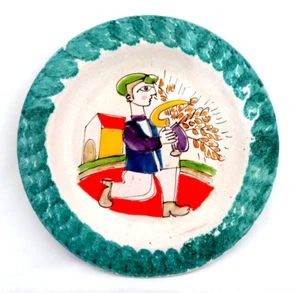 Vintage 1980's Giovanni Desimone Italy Pottery Plate MINT - Picture 1 of 7