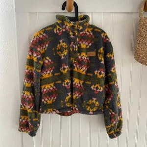 Hurley Girls Fleece Pullover Henley Teddy Sweatshirt Sweater Small (8-10Y) - Picture 1 of 9