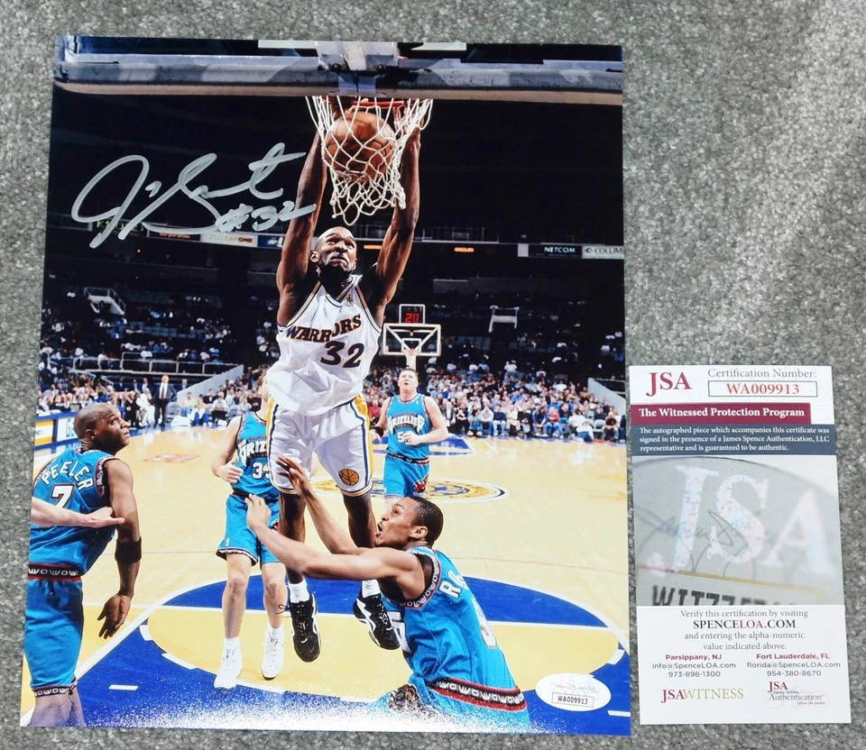 Foto 8x10 de baloncesto firmada por Joe Smith Golden State Warriors + certificado de autenticidad JSA W009913 Foto 1 de 1