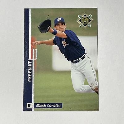 Mark Loretta #136 Donruss Preferred Leaf 1996 MLB Baseball Milwaukee Brewers - Image 1 of 2