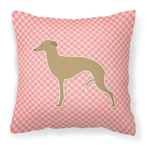 Caroline's Treasures BB3614PW1818 Italian Greyhound Checkerboard Pink Fabric - Picture 1 of 1