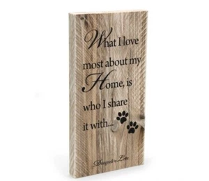 Holz Bild,Hundebesitzer,Geschenk,DEKO Bild,Designed By Lotte,19x40cm,graviert,🐕 - Bild 1 von 6