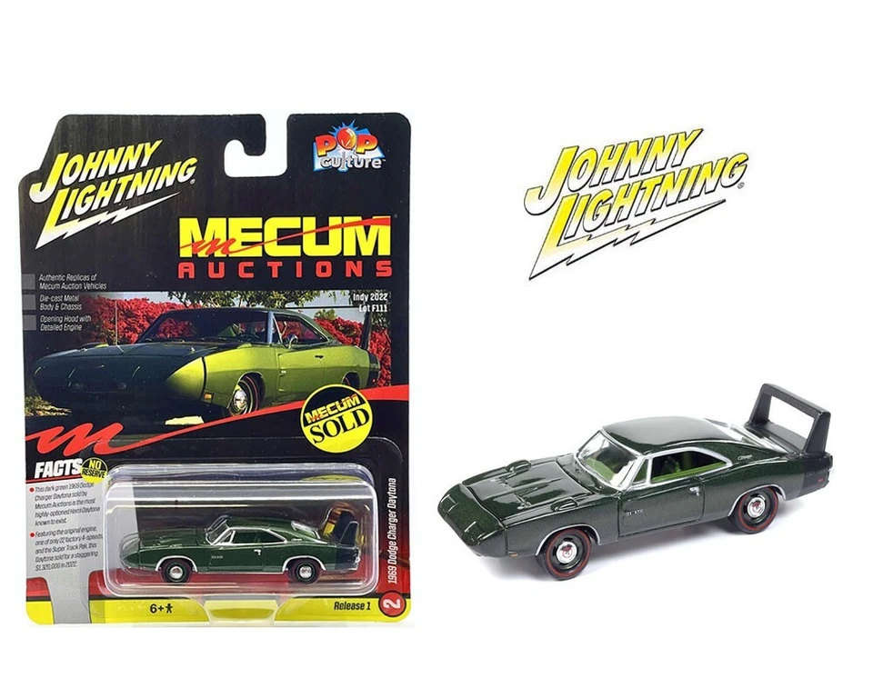 Johnny Lightning 1969 Dodge Charger Daytona Asta Mecum JLSP370 1/64 - Immagine 1 di 1