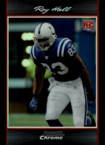 2007 Bowman Chrome Refractor /500 ROY HALL RC #BC49 INDIANAPOLIS COLTS 🏈 - Picture 1 of 1