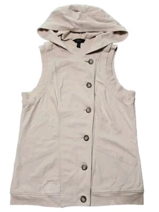 SOMA Intimates Hoodie Size Small Light Green Full Zip Vest Sleeveless Pockets - Picture 1 of 7