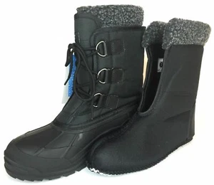 LABO Men's Leather Winter Snow Boots Waterproof Shoes 107  FREE SHIPPING - Picture 1 of 6
