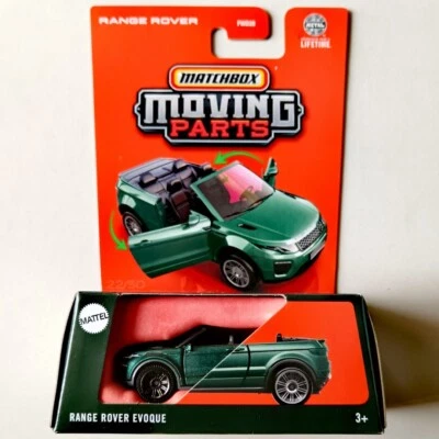 INHAND 2025 Matchbox Moving Parts ' Range Rover Evoque Int. Card - Image 1 of 2
