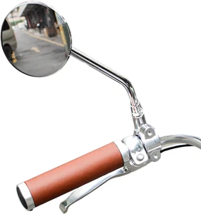 Specchietto retrovisore bici vintage metallo per manubrio cruiser - Foto 1 di 12