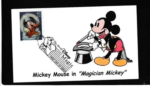 Paul Wagner Art of Disney Mickey Mouse in Magician Mickey First Day Cover Cover