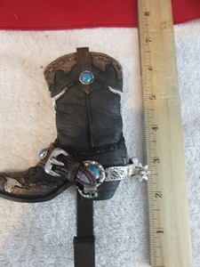 622. Western Cowboy Boot with Spurs Wall Hook for Coat Towel Hanger - Picture 1 of 5