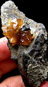 62g natürliche seltene gelbe Blüte Calcit Zwillinge Calcit Kristall Cluster s565 - Bild 1 von 8