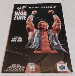 Nintendo 64 WWE War Zone N64 SOLO libretto istruzioni - Foto 1 di 2
