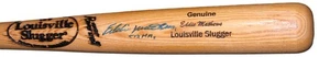 Eddie Mathews Autographed Louisville Slugger Baseball Bat JSA Braves - Picture 1 of 4