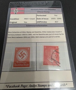 Ww2 German Reich Stamps Collection Duetsches Reich / Swastika / Hitler WWII - Picture 1 of 1