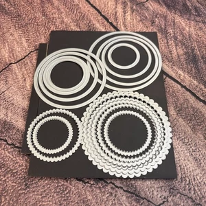 Stampin Up! Layering Circles Framlelits Matrizen EINGESTELLT & VERSIEGELT - Bild 1 von 3