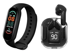 Avizar Pack Sport Écouteurs TWS Imagine Bluetooth 5.3 ENC et Bracelet Connecté - Zdjęcie 1 z 3