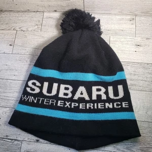 SUBARU Winter Experience Beanie Black Blue Subaru Auto Hat Outback Forester EUC - Picture 1 of 7