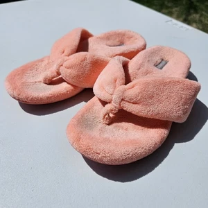 Vionic Frottee Zehenstegslipper Lydia Hibiskus Größe 5 - Bild 1 von 13
