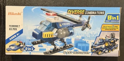 Hikoshi * Blast Police Helicopter Diverse Combinations * 83 Pieces * FC2806E-7 - Image 1 of 4