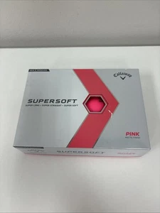 Callaway Supersoft Golf Balls Matte Pink 9 Pack Brand New - Slight Box Damage - Picture 1 of 8