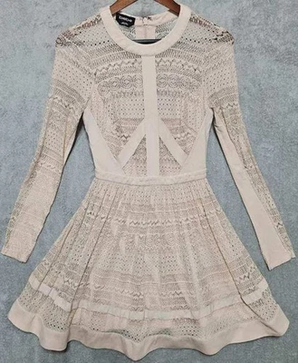 Vestido Bebe Jillian de encaje entallado y acampanado talla 4 Foto 1 de 4