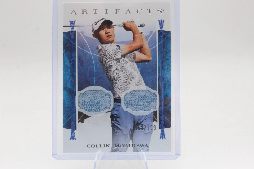 2024 UPPER DECK PORTFOLIO GOLF ARTIFACTS DUAL SHIRT RELIC COLLIN MORIKAWA /199 - Image 1 of 2