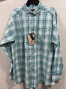 Camisa Ariat Pro Justice LS para hombre verde azulado precio de venta sugerido por el fabricante 59,95 nueva talla L calce clásico - Imagen 1 de 7