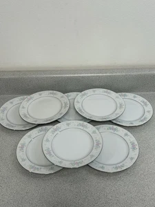 China Garden Prestige Jian Shiang Bread Dessert Plate 7” Floral Set Of 8 Plates - Picture 1 of 6