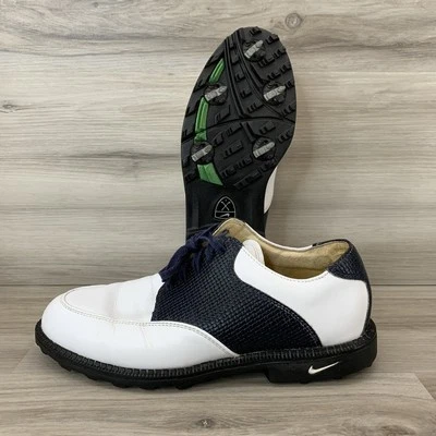 耐克高尔夫 Air Bella Last 女式系带高尔夫鞋 8 码海军蓝/白色 — 第 1/4 张图片