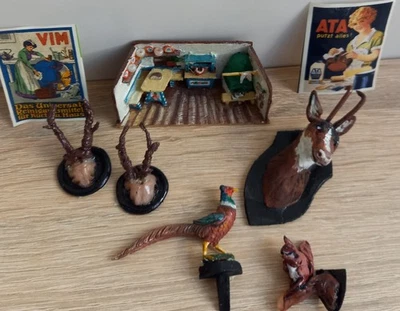 Mini Puppenstube, Puppenhaus, altes Zubehör, Möbel, Lot 14, Gams, Handarbeit - Bild 1 von 4
