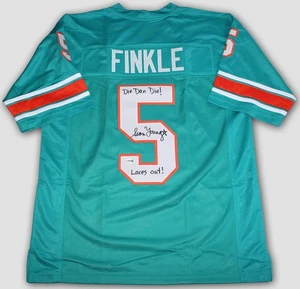 MAGLIA SEAN YOUNG FIRMATA ACE VENTURA RAY FINKLE MIAMI DELFINI AUTOGRAFO JSA COA - Foto 1 di 2