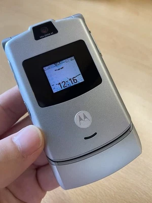 Motorola RAZR V3 Retro Flip Phone - All Unlocked-English Version - Image 1 of 4